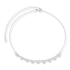 Thumbnail Image 1 of Previously Owned Diamond Choker Necklace 1 ct tw Bezel-set Round 14K White Gold 12"