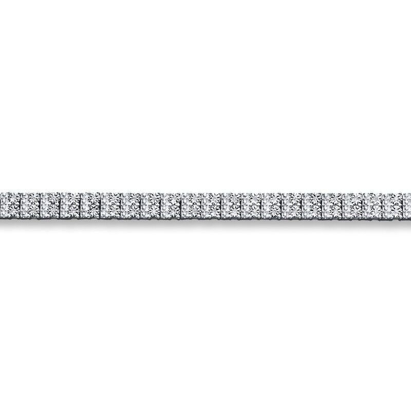 Main Image 2 of Previously Owned Diamond Bracelet 1/4 ct tw Round-cut Sterling Silver