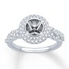 Thumbnail Image 1 of Previously Owned Colorless Diamond Ring Setting 5/8 ct tw Round 14K White Gold