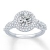 Thumbnail Image 3 of Previously Owned Colorless Diamond Ring Setting 5/8 ct tw Round 14K White Gold