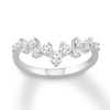 Thumbnail Image 1 of Previously Owned Diamond Garland Ring 1/2 carat tw Round 10K White Gold