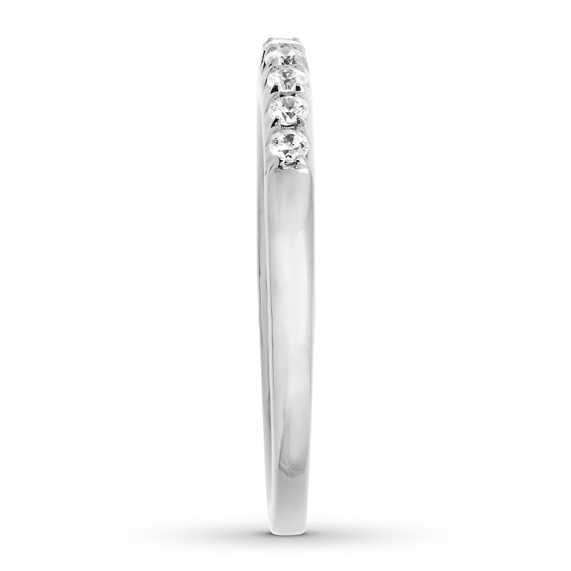 Main Image 3 of Previously Owned Diamond Anniversary Band 1/4 ct tw Round-cut 14K White Gold