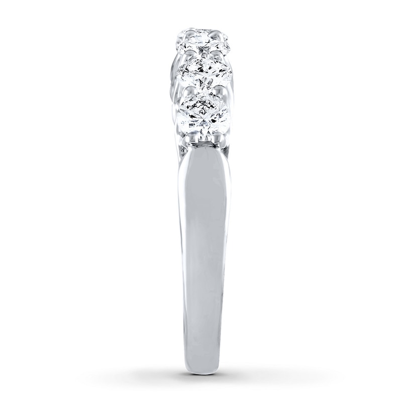 Main Image 3 of Previously Owned Diamond Anniversary Band 1 ct tw Round-cut Platinum