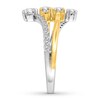 Thumbnail Image 2 of Previously Owned Diamond Ring 1/2 ct tw Round/Baguette/Princess 10K Two-Tone Gold