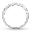 Thumbnail Image 2 of Previously Owned Diamond Anniversary Band 1/6 ct tw Round-cut 10K White Gold