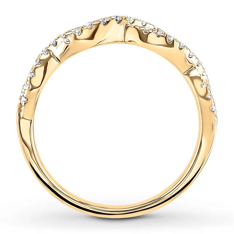 Main Image 2 of Previously Owned Diamond Anniversary Band 1/4 carat tw Round-cut 10K Yellow Gold
