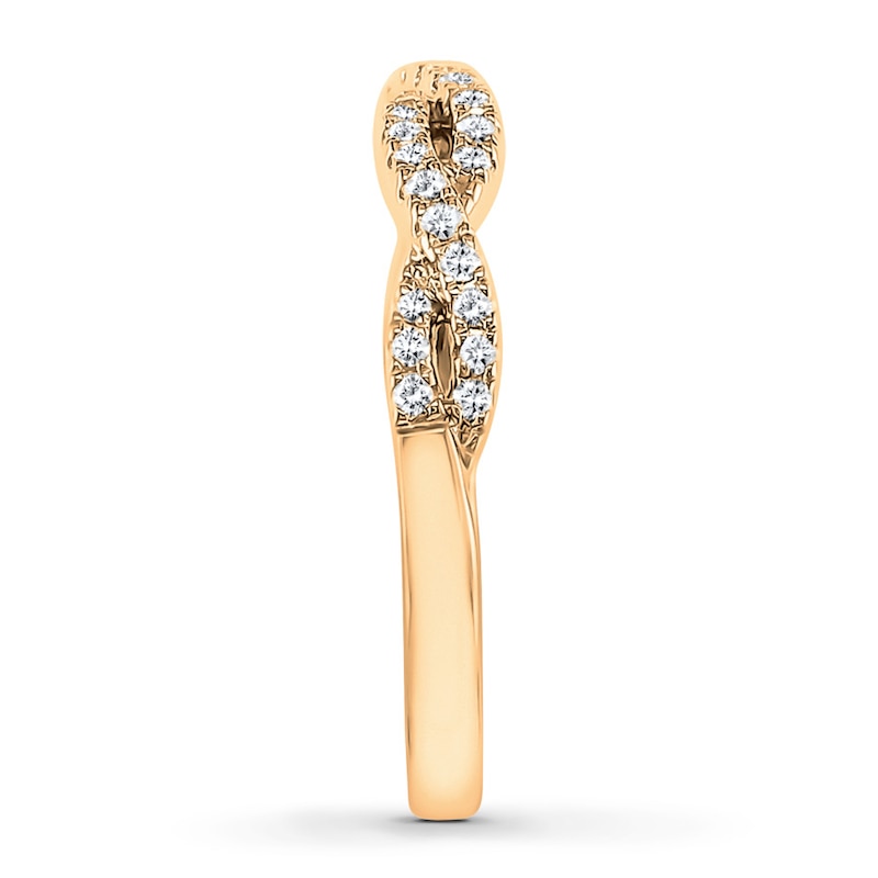 Main Image 3 of Previously Owned Diamond Anniversary Band 1/4 carat tw Round-cut 10K Yellow Gold