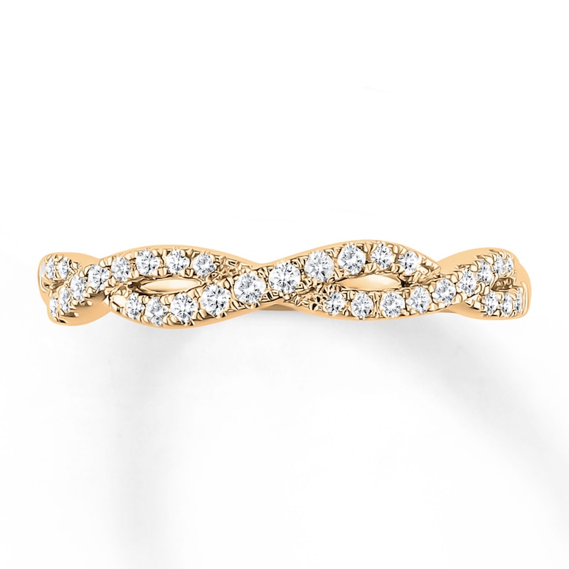 Main Image 4 of Previously Owned Diamond Anniversary Band 1/4 carat tw Round-cut 10K Yellow Gold