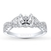 Thumbnail Image 1 of Previously Owned Natalie K Ring Setting 1/2 ct tw Diamonds 14K White Gold