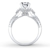 Thumbnail Image 2 of Previously Owned Natalie K Ring Setting 1/2 ct tw Diamonds 14K White Gold