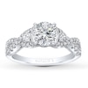 Thumbnail Image 3 of Previously Owned Natalie K Ring Setting 1/2 ct tw Diamonds 14K White Gold