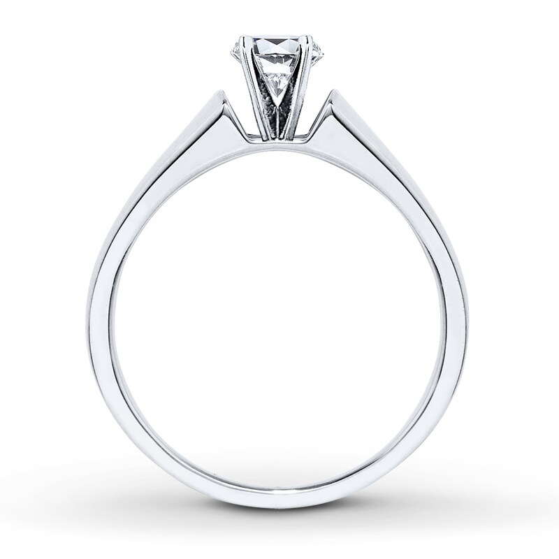 Main Image 2 of Previously Owned Solitaire Ring Setting 14K White Gold