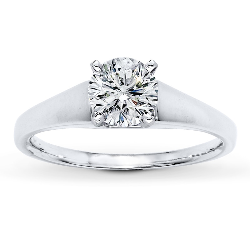 Main Image 3 of Previously Owned Solitaire Ring Setting 14K White Gold