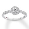 Thumbnail Image 1 of Previously Owned Diamond Promise Ring 1/5 ct tw Round-cut 10K White Gold