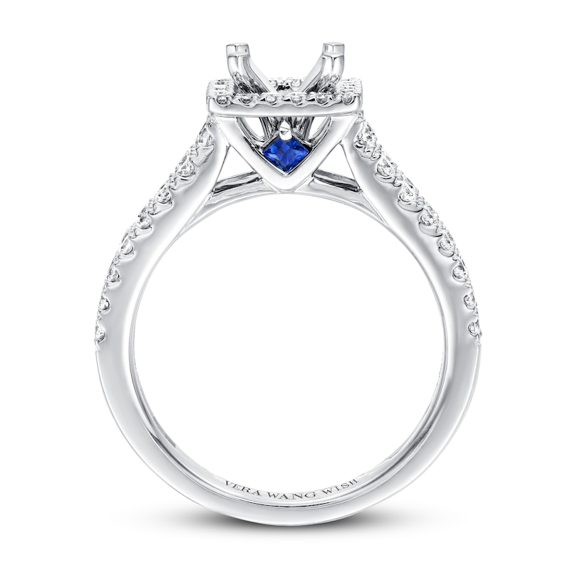Main Image 2 of Previously Owned Vera Wang WISH Ring Setting 3/4 ct tw Diamonds 14K White Gold