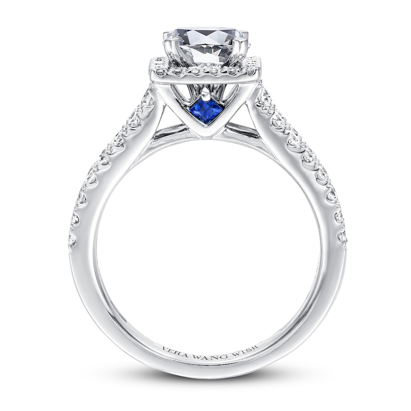Main Image 4 of Previously Owned Vera Wang WISH Ring Setting 3/4 ct tw Diamonds 14K White Gold