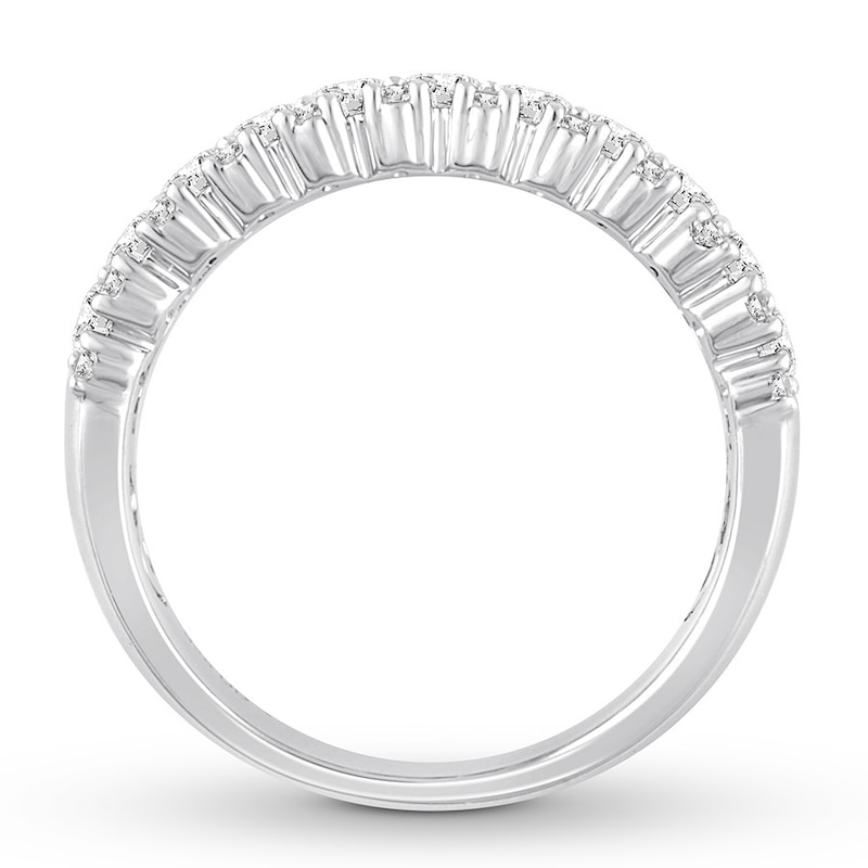 Main Image 2 of Previously Owned Diamond Anniversary Ring 1-1/2 ct tw Round 14K White Gold