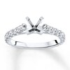 Thumbnail Image 1 of Previously Owned Diamond Ring Setting 5/8 carat tw Round 14K White Gold