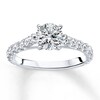 Thumbnail Image 3 of Previously Owned Diamond Ring Setting 5/8 carat tw Round 14K White Gold