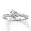Thumbnail Image 1 of Previously Owned Ever Us Two-Stone Ring 1/2 ct tw Diamonds 14K White Gold