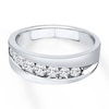 Thumbnail Image 1 of Previously Owned Men's Wedding Band 3/8 ct tw Diamonds 14K White Gold
