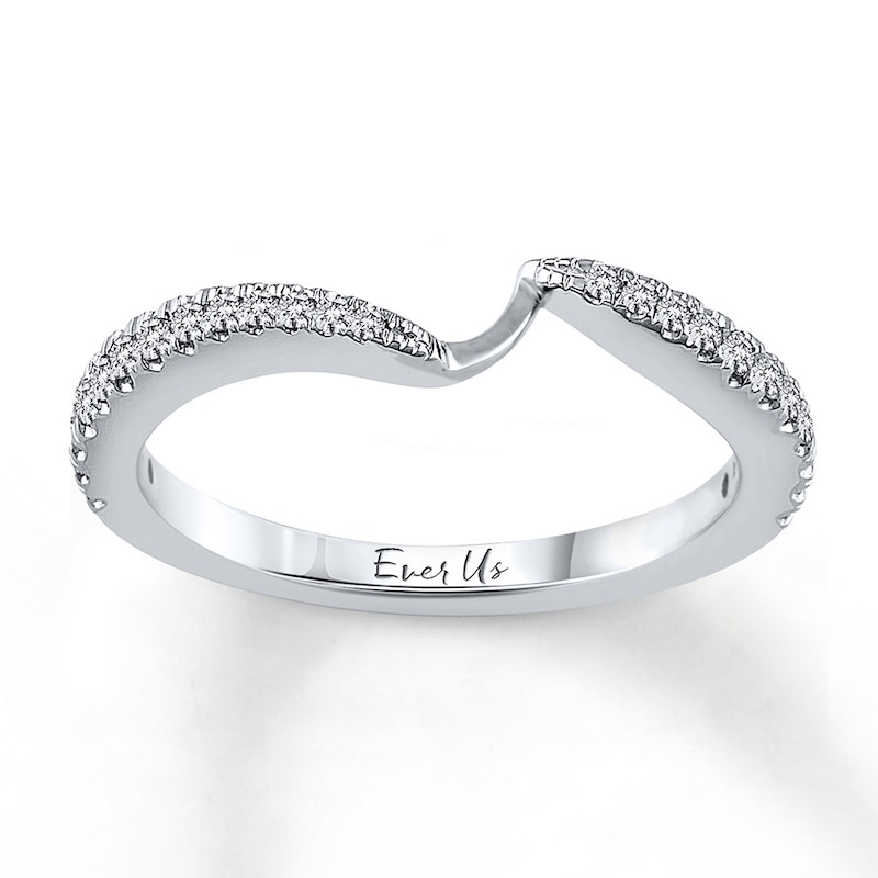 Main Image 1 of Previously Owned Ever Us Diamond Band 1/4 ct tw Round-cut 14K White Gold