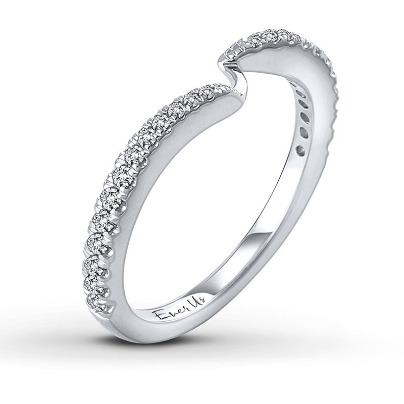 Main Image 2 of Previously Owned Ever Us Diamond Band 1/4 ct tw Round-cut 14K White Gold