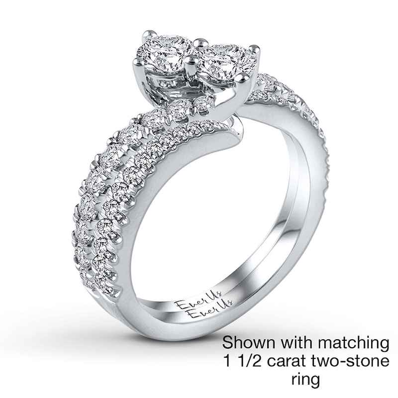Main Image 3 of Previously Owned Ever Us Diamond Band 1/4 ct tw Round-cut 14K White Gold