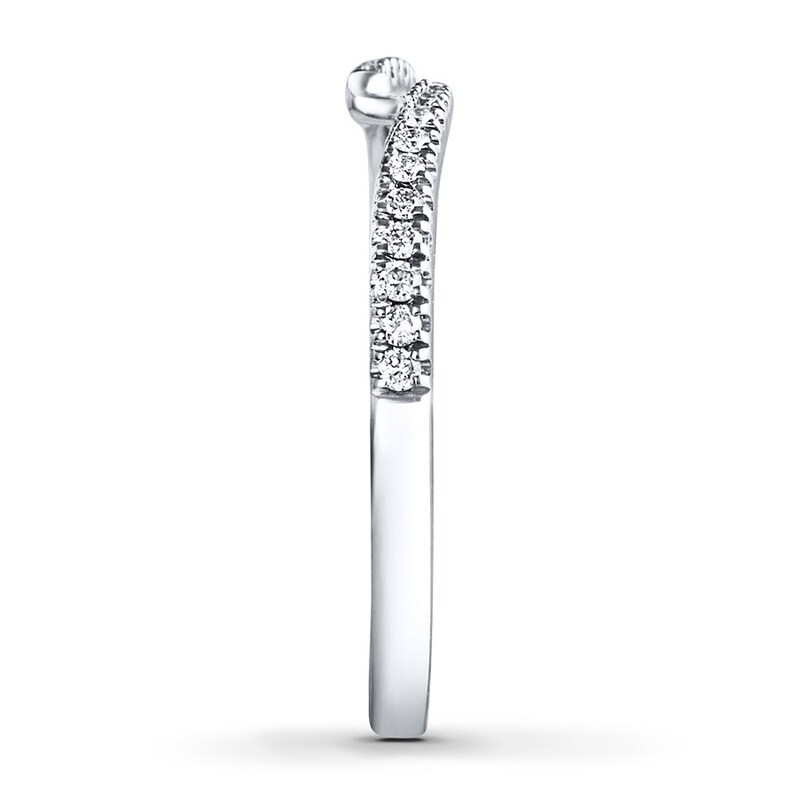 Main Image 4 of Previously Owned Ever Us Diamond Band 1/8 ct tw Round-cut 14K White Gold