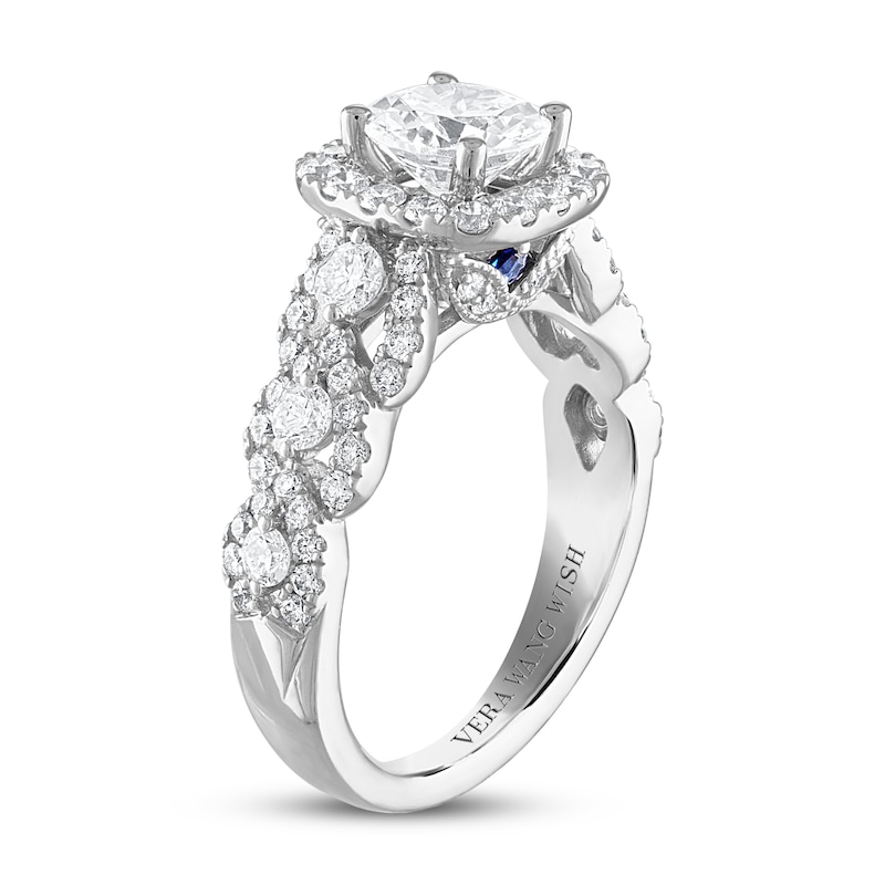 Main Image 2 of Previously Owned Vera Wang WISH Diamond Engagement Ring 2 ct tw Round 14K White Gold