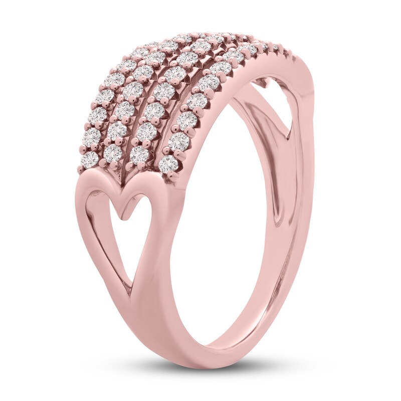 Main Image 2 of Previously Owned Diamond Ring 1/2 ct tw Round 10K Rose Gold