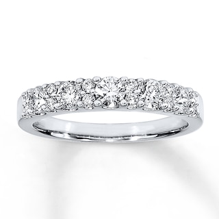 Previously Owned Women's Diamond Band 3/4 ct tw Round-Cut 14K White ...