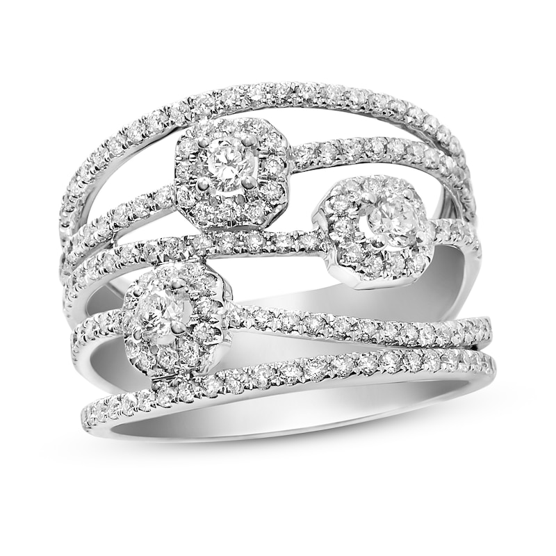 Main Image 1 of Previously Owned House of Virtruve Diamond Ring 1 ct tw Round 14K White Gold