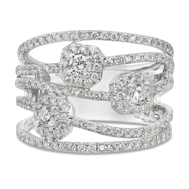 Main Image 4 of Previously Owned House of Virtruve Diamond Ring 1 ct tw Round 14K White Gold