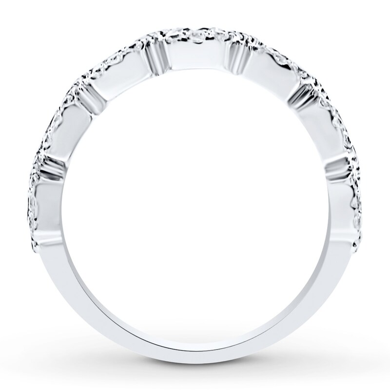 Main Image 2 of Previously Owned Diamond Anniversary Band 1-1/2 ct tw Round-cut 14K White Gold
