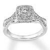 Thumbnail Image 1 of Previously Owned Diamond Promise Ring 1/2 carat tw Round 10K White Gold