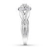 Thumbnail Image 3 of Previously Owned Diamond Promise Ring 1/2 carat tw Round 10K White Gold