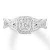 Thumbnail Image 4 of Previously Owned Diamond Promise Ring 1/2 carat tw Round 10K White Gold