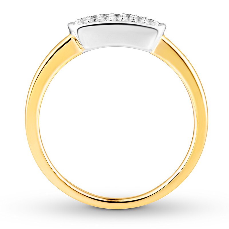 Main Image 2 of Previously Owned Diamond Midi Ring 1/15 ct tw Round-cut 10K Yellow Gold