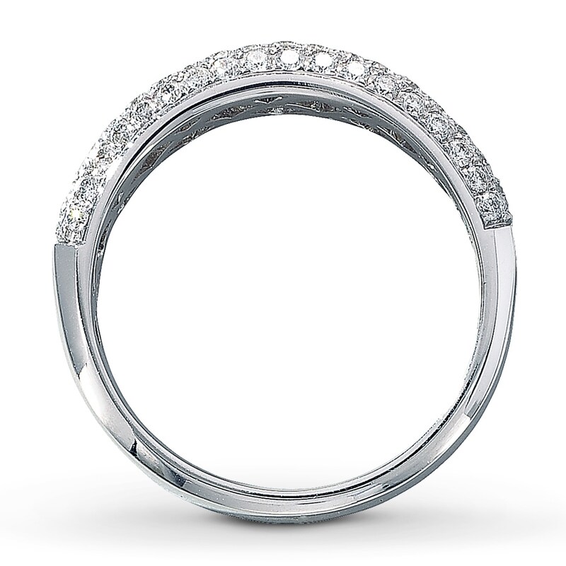Main Image 2 of Previously Owned Diamond Anniversary Band 1 ct tw Round 14K White Gold