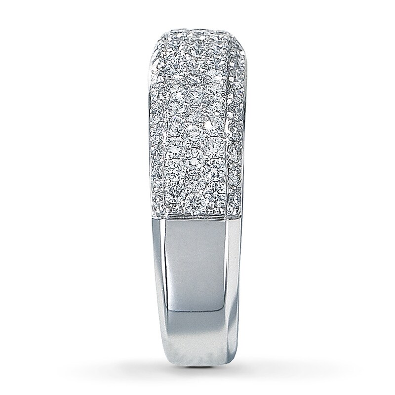 Main Image 3 of Previously Owned Diamond Anniversary Band 1 ct tw Round 14K White Gold
