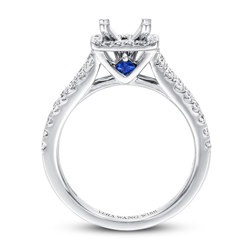 Main Image 2 of Previously Owned Vera Wang WISH Ring Setting 3/4 ct tw Diamonds 14K White Gold