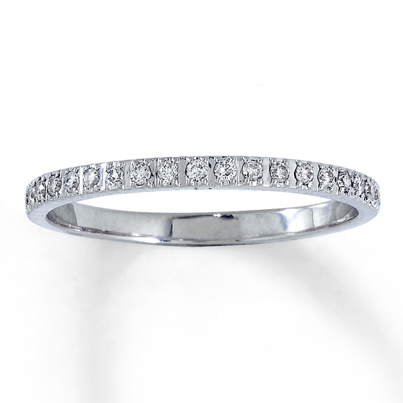 Main Image 1 of Previously Owned Diamond Anniversary Band 1/5 ct tw Round-cut 14K White Gold