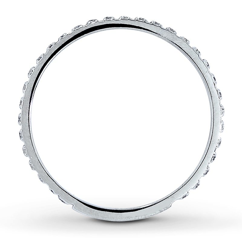 Main Image 2 of Previously Owned Diamond Anniversary Band 1/5 ct tw Round-cut 14K White Gold
