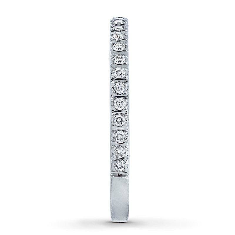 Main Image 3 of Previously Owned Diamond Anniversary Band 1/5 ct tw Round-cut 14K White Gold