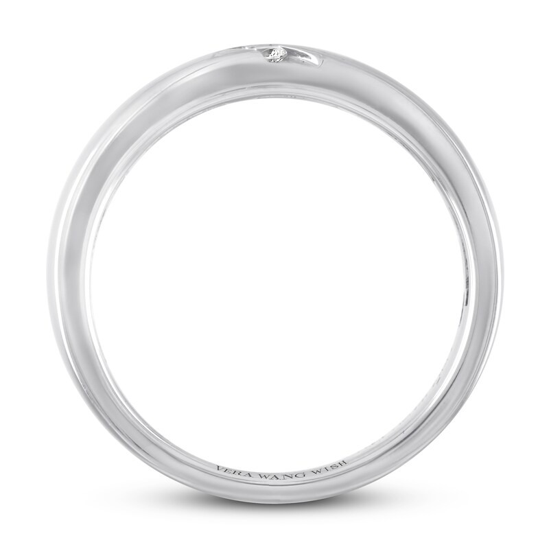 Main Image 3 of Previously Owned Vera Wang WISH Men's Diamond Band 1/6 ct tw 14K White Gold