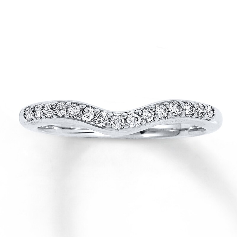 Main Image 1 of Previously Owned Diamond Anniversary Ring 1/4 ct tw Round-cut 14K White Gold