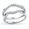 Thumbnail Image 1 of Previously Owned Diamond Enhancer Ring 1/5 ct tw Round-cut 14K White Gold