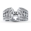 Thumbnail Image 1 of Previously Owned Diamond Ring Setting 1 ct tw Diamonds 14K White Gold