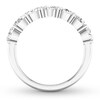 Thumbnail Image 2 of Previously Owned Diamond Anniversary Band 7/8 ct tw Oval 14K White Gold